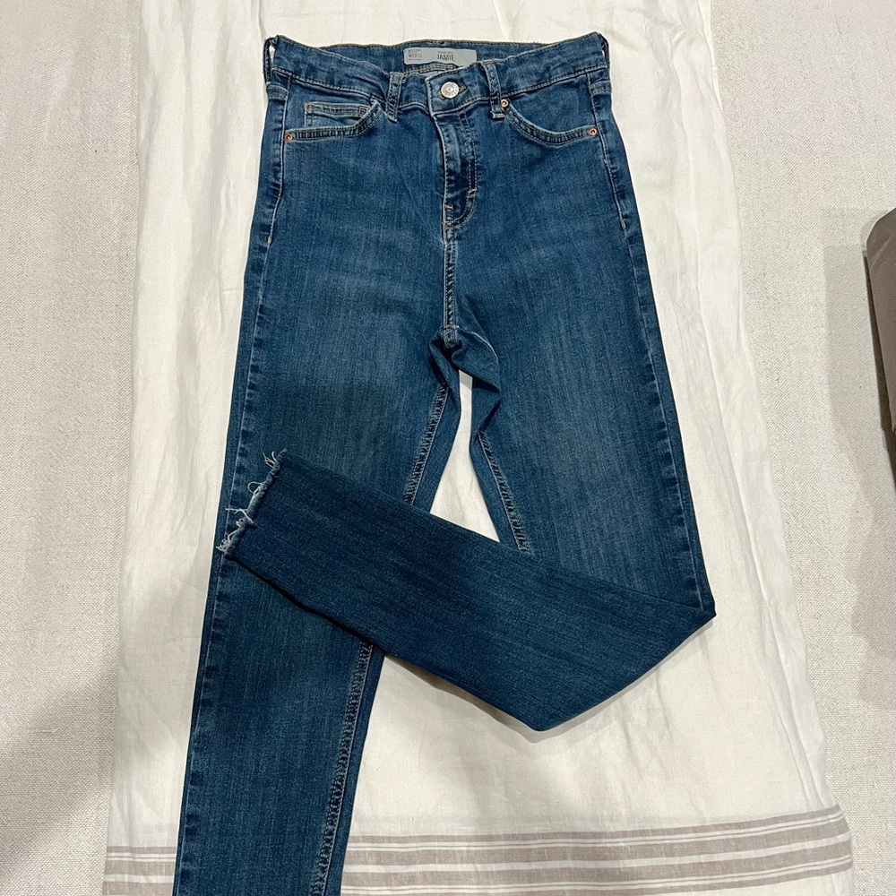 Top Shop “Jamie” denim skinny jeans